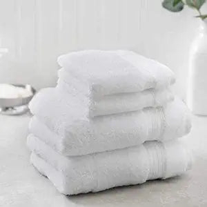 Charisma New Soft and Luxurious 4 Piece Towel Set | 2 Hand Towels and 2 Wash Cloths (White)