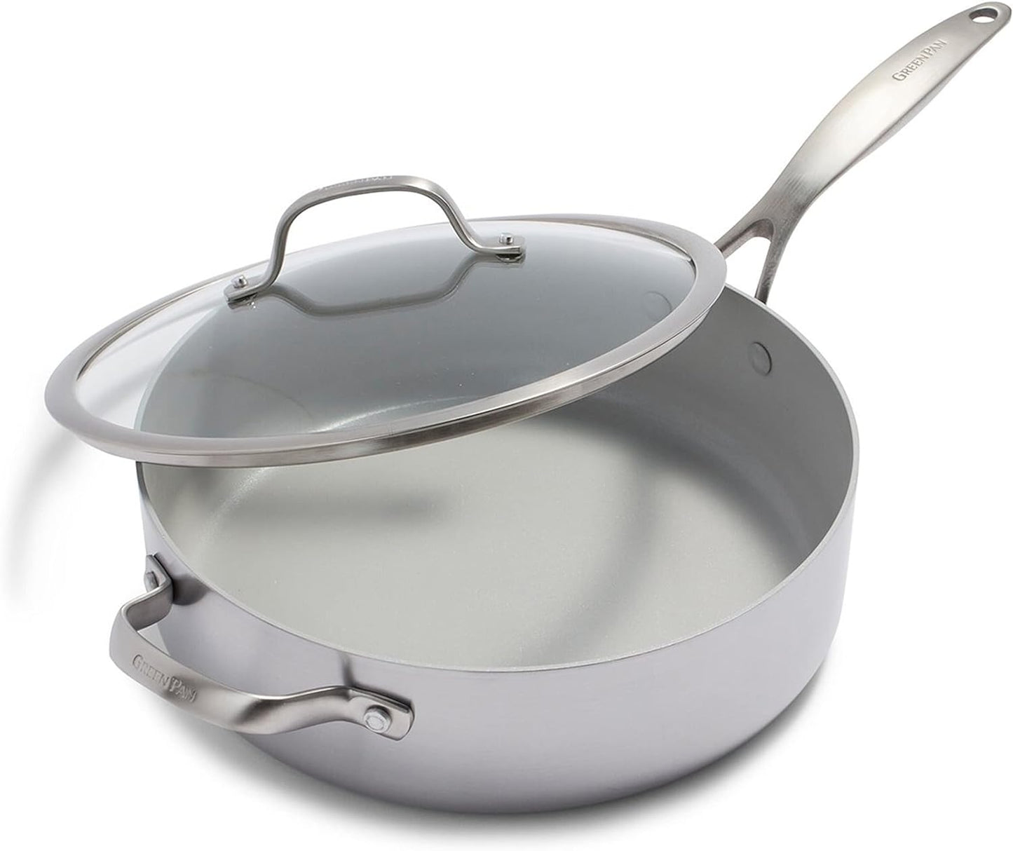 GREENPAN GP5 VISTA SAUTE PAN 5 PLY STAINLESS STEEL