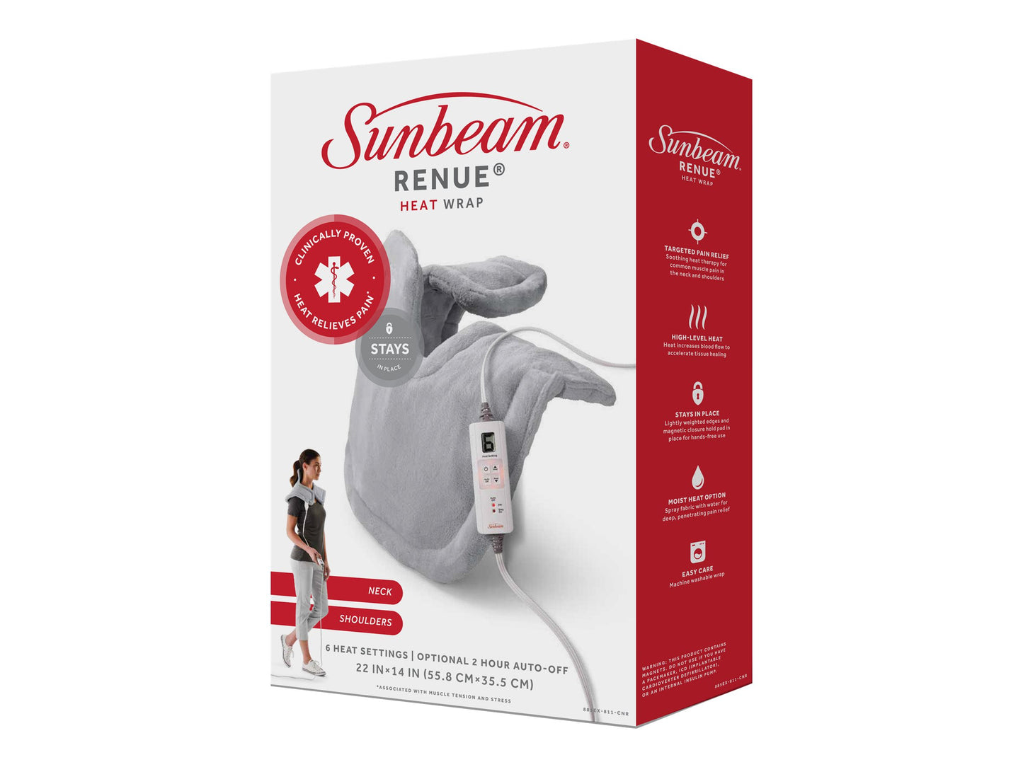 Sunbeam RENUE Heat Wrap for Neck and Shoulders