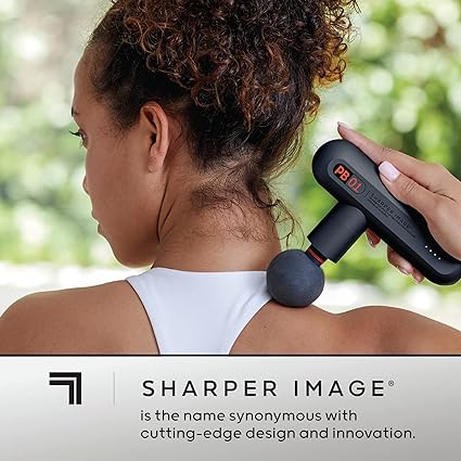 SHARPER IMAGE POWER PERCUSSION SPORT PORTABLE DEEP TISSUE MASSAGER