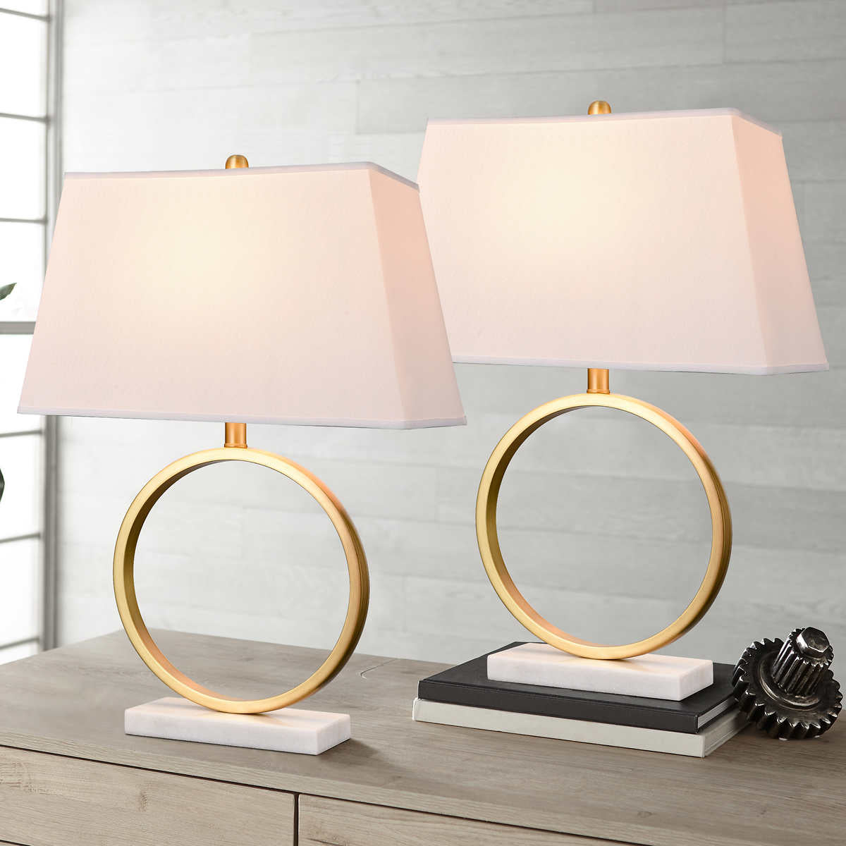 HALO METAL TABLE LAMP 2PK