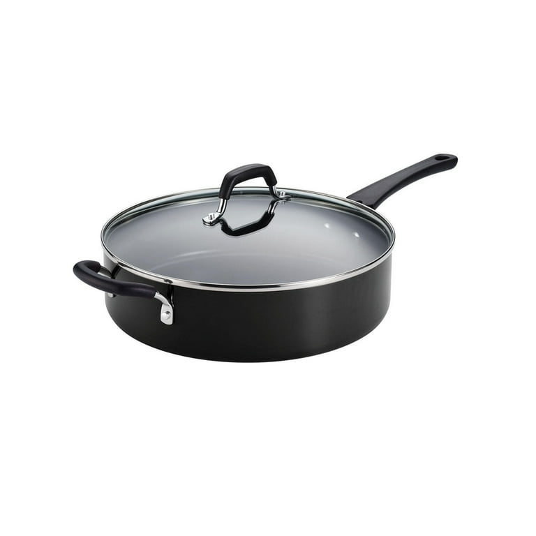 Tramontina, 5.5 Quart Nonstick Deep Sauté Frying Pan Jumbo Cooker - Black