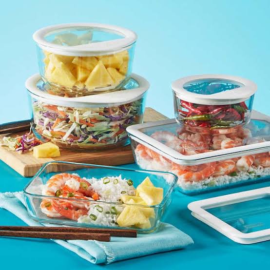 Pyrex glass food storage set 10 piece