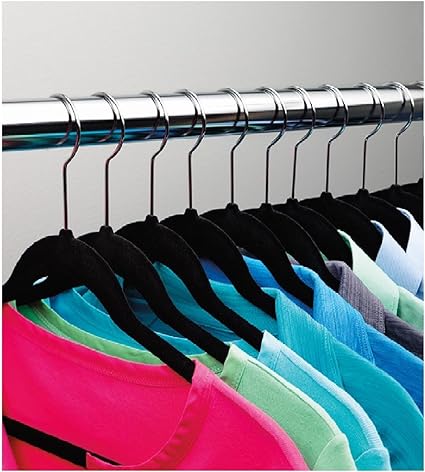 Duo Flocked Non-Slip Space Saving Hangers - 50 Pack (2 of such packs)