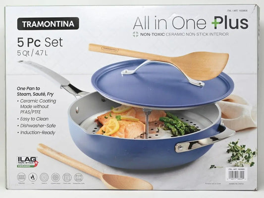 TRAMONTINA 5pc SET 5Qt/ 4.7 L