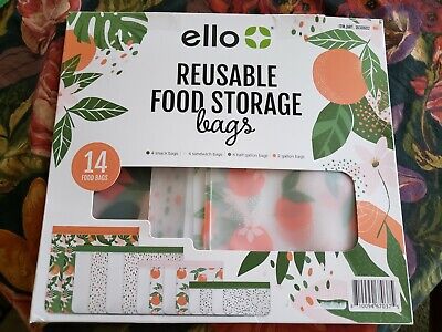 ello REUSABLE FOOD STORAGE bags