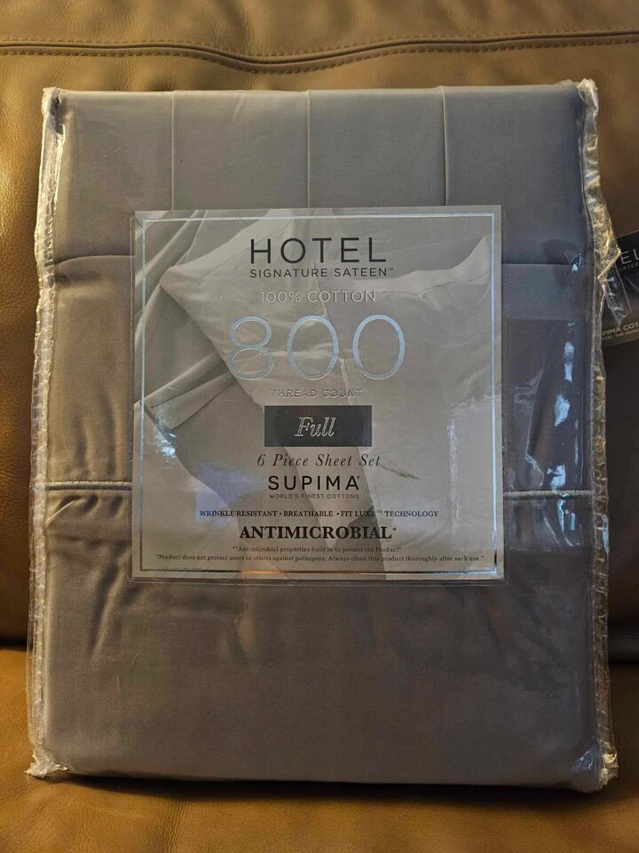 Hotel Signature Sateen 800 TC Full 6 Piece Sheet Set