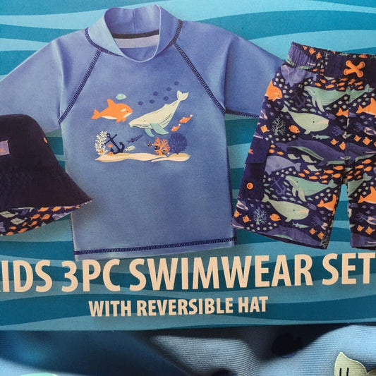 UV Skinz 3PC Swimwear Set  For Boy's