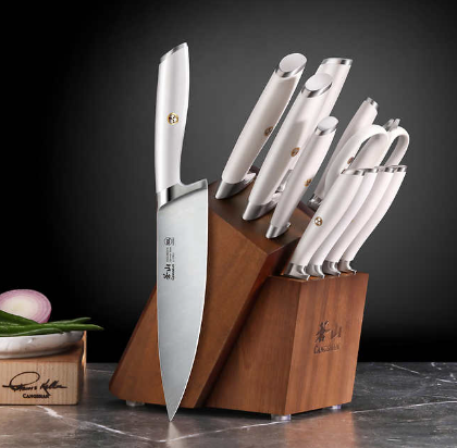 Cangshan L1 Series 12-piece German Steel Forged Knife Set - White