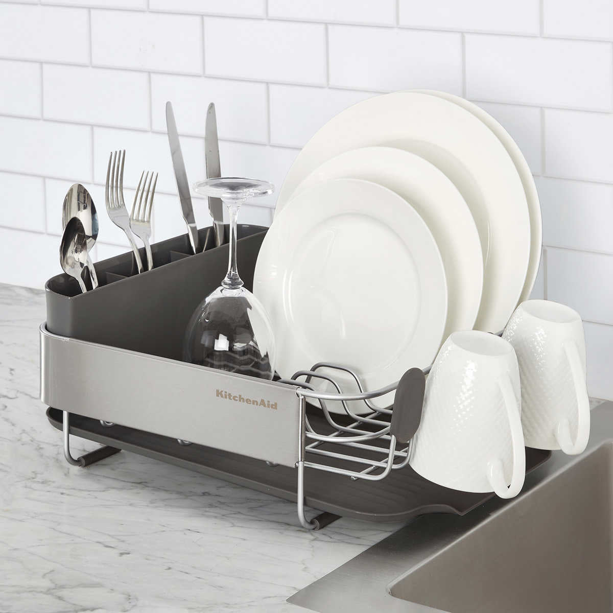 KitchenAid® Compact Stainless Steel Dish Drying Rack