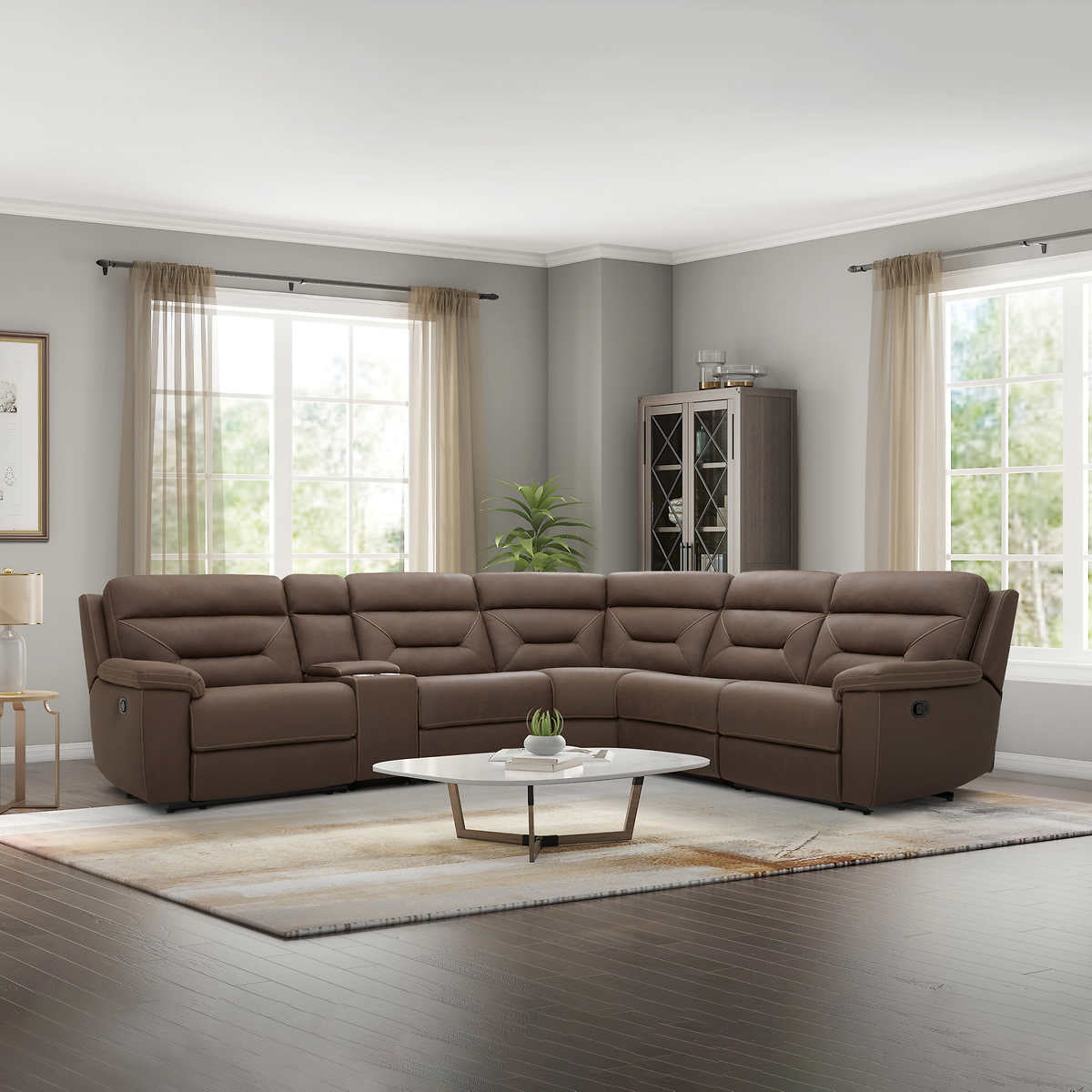 Fletcher 6-Piece Fabric Reclining Sectional