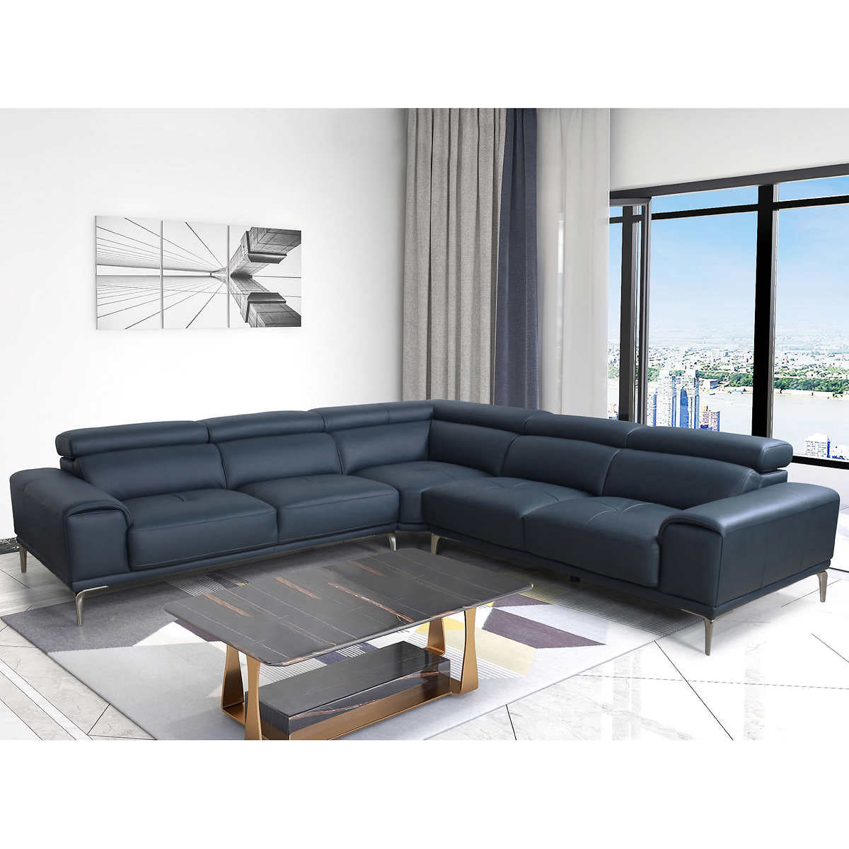 QUINTON SECTIONAL GRAY