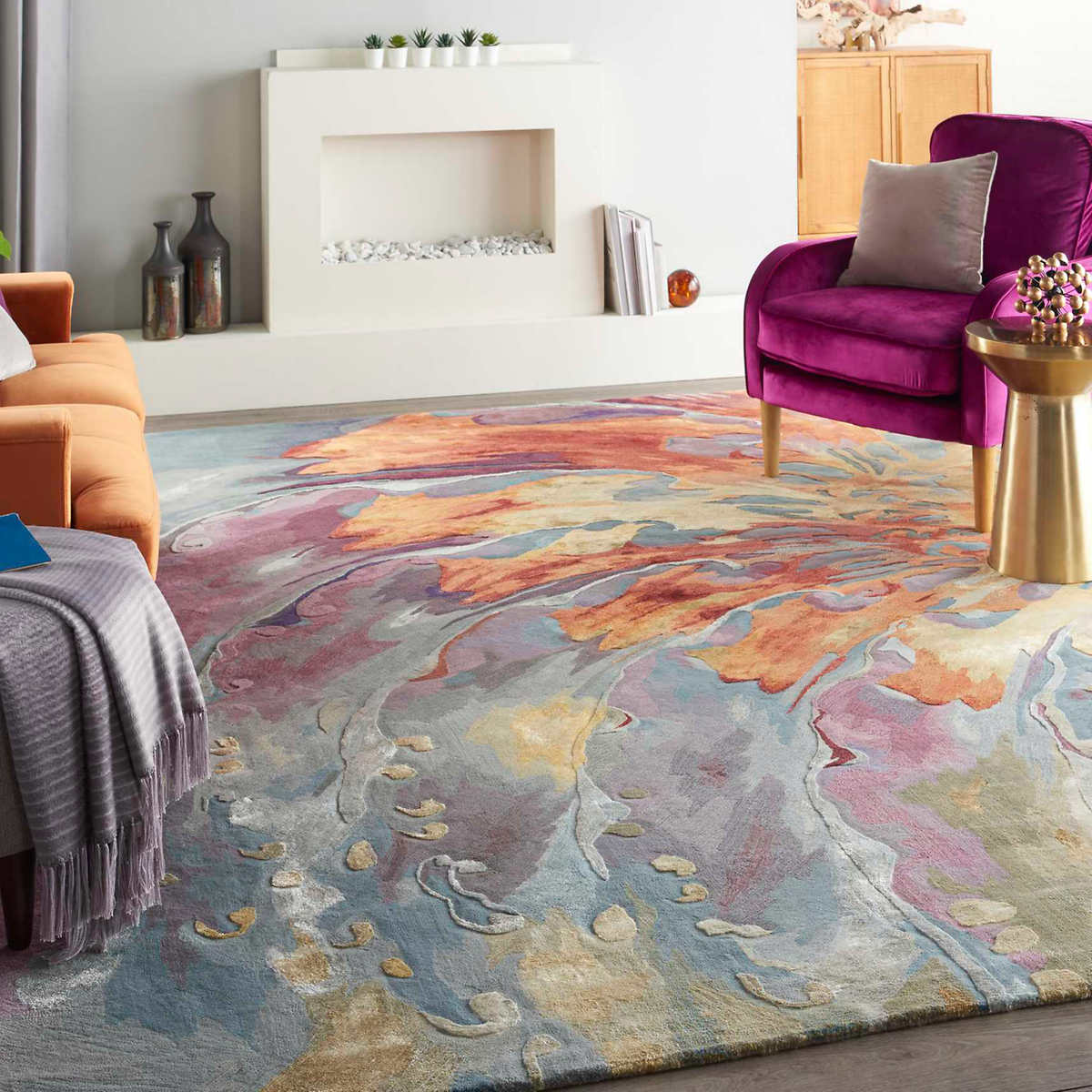 Kroma Area Rug, Wave 8 x 10