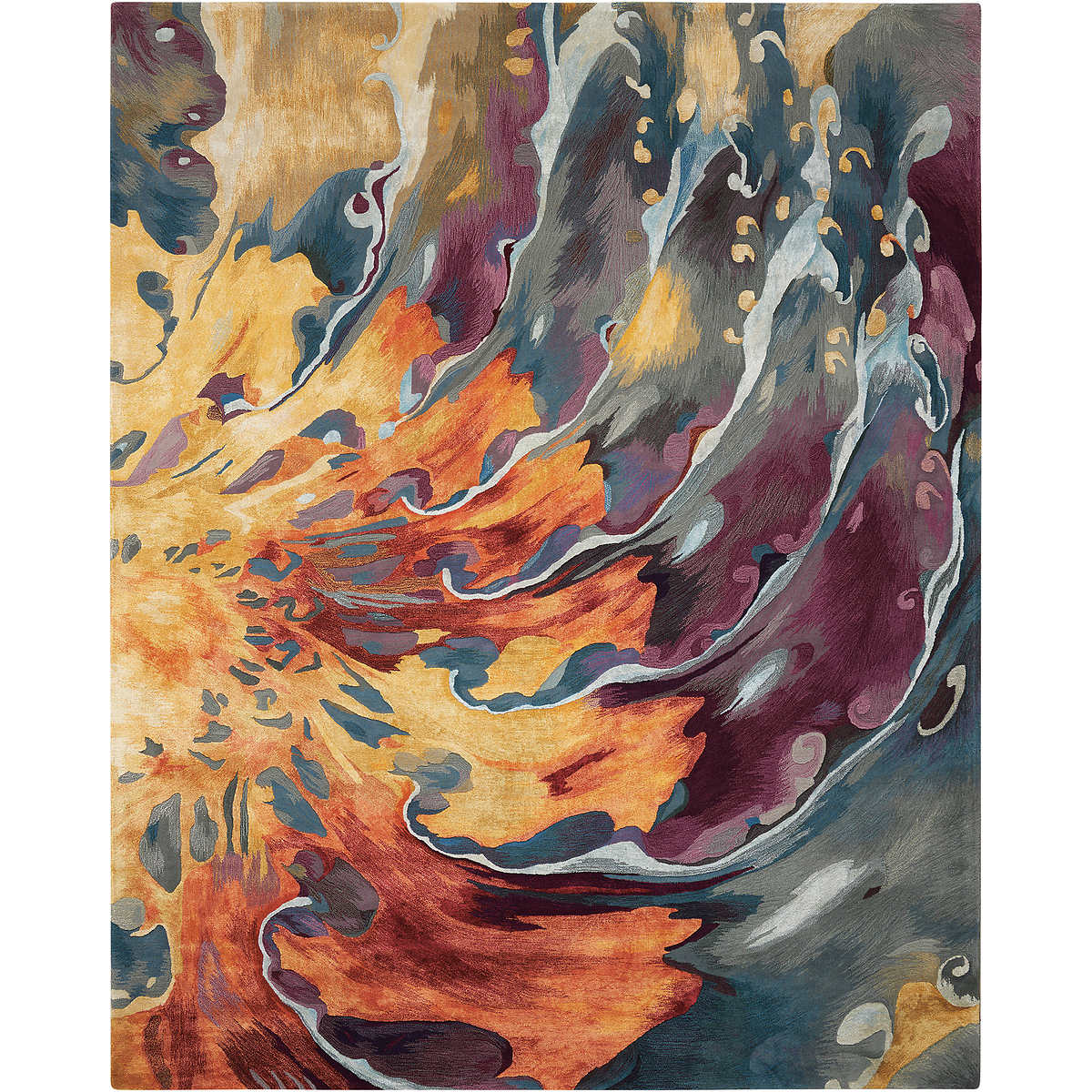 Kroma Area Rug, Wave 8 x 10